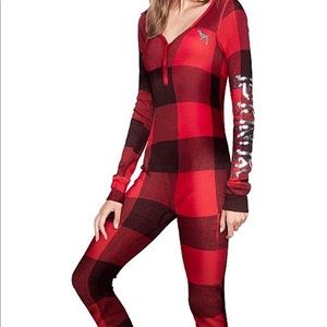 Victoria secret onesie Buffalo plaid